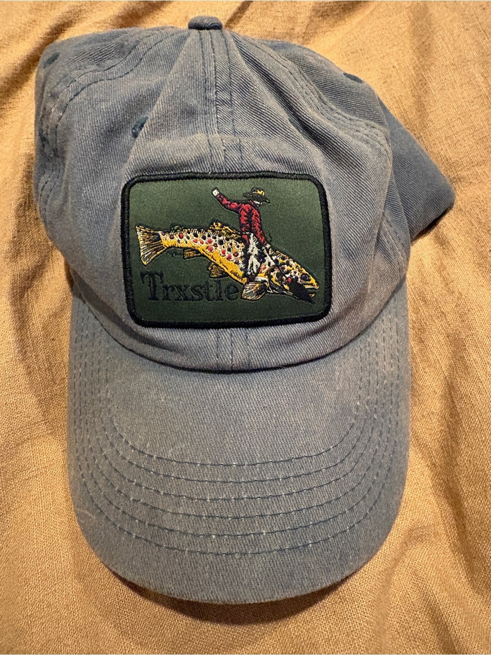 Trxstle Dad Hat Cap with Fishing Patch